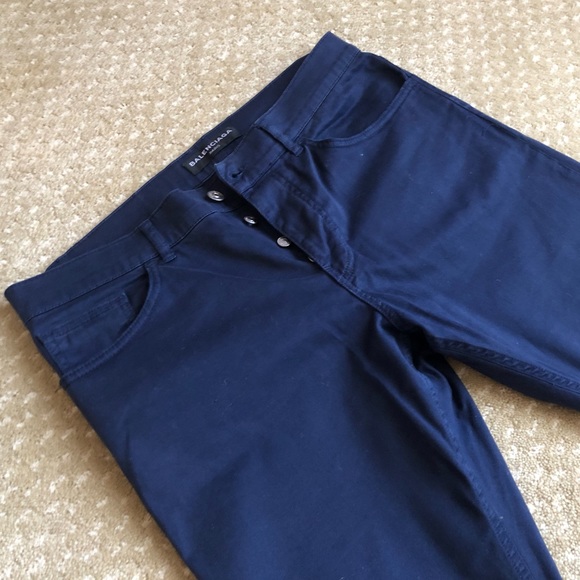 BALENCIAGA Navy Chinos, Size 32 - Picture 3 of 16